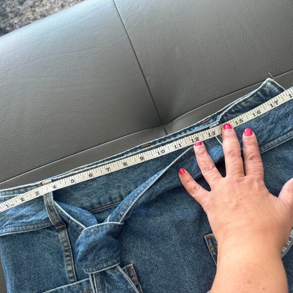 Sezane Gillie Skirt Denim Blue - Size 12 - Picture 8 of 8